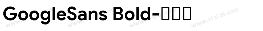 GoogleSans Bold字体转换